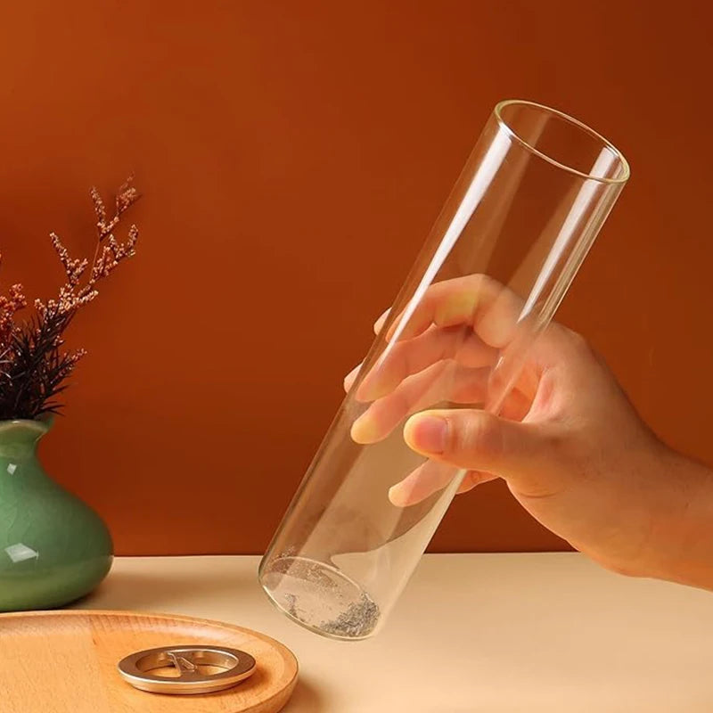 Modern Glass Incense Burner Anti-Ash Flying Incense Holder with Removable Glass